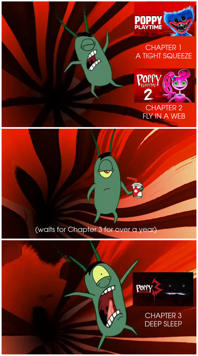 Plankton plays the first three Poppy Playtime Chapters