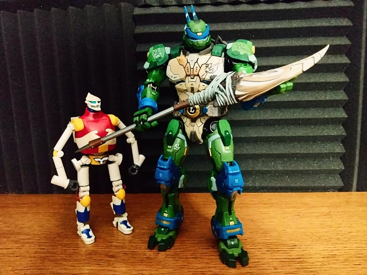 Jet jaguar with the newest member of my collection, heatboys Leonardo
