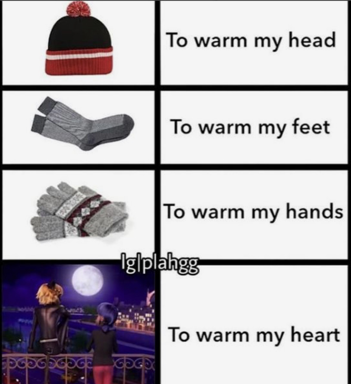 To warm mine hands