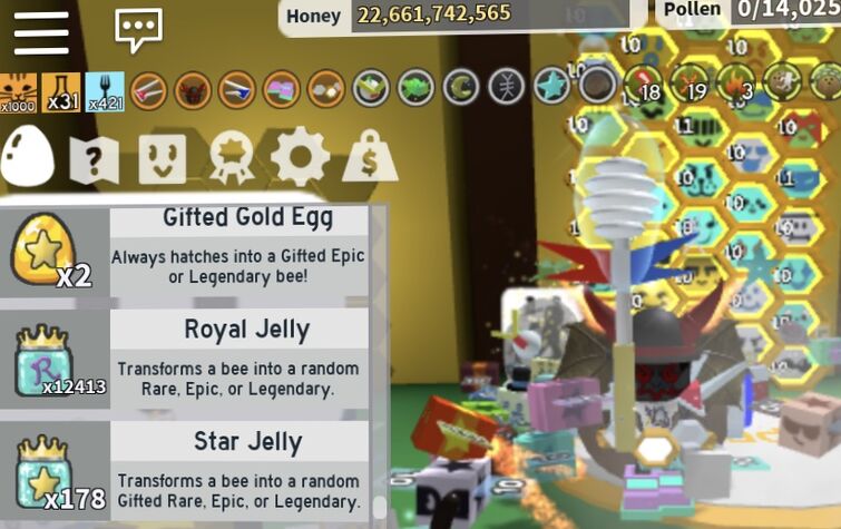 RARE* KING BEETLE AMULET & STAR EGG GIFTED BEE !  Roblox Bee Swarm  Simulator 