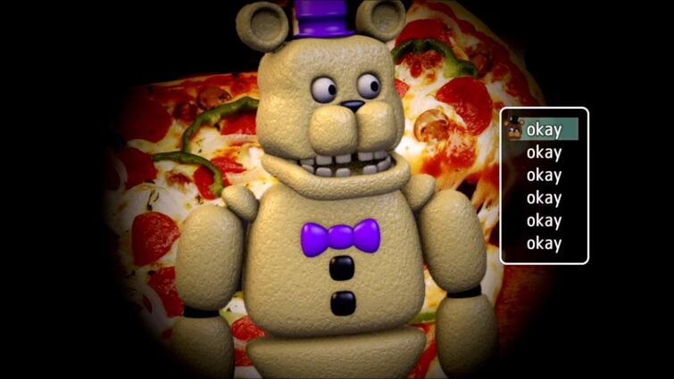 Idk what I was doing then I made fredbear/golden freddy doing DIO