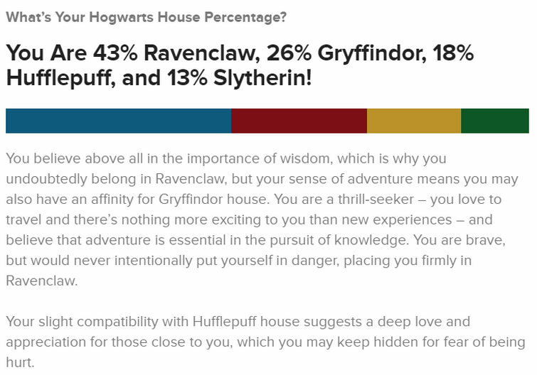 Pottermore Quiz: Which Hogwarts House Are You?