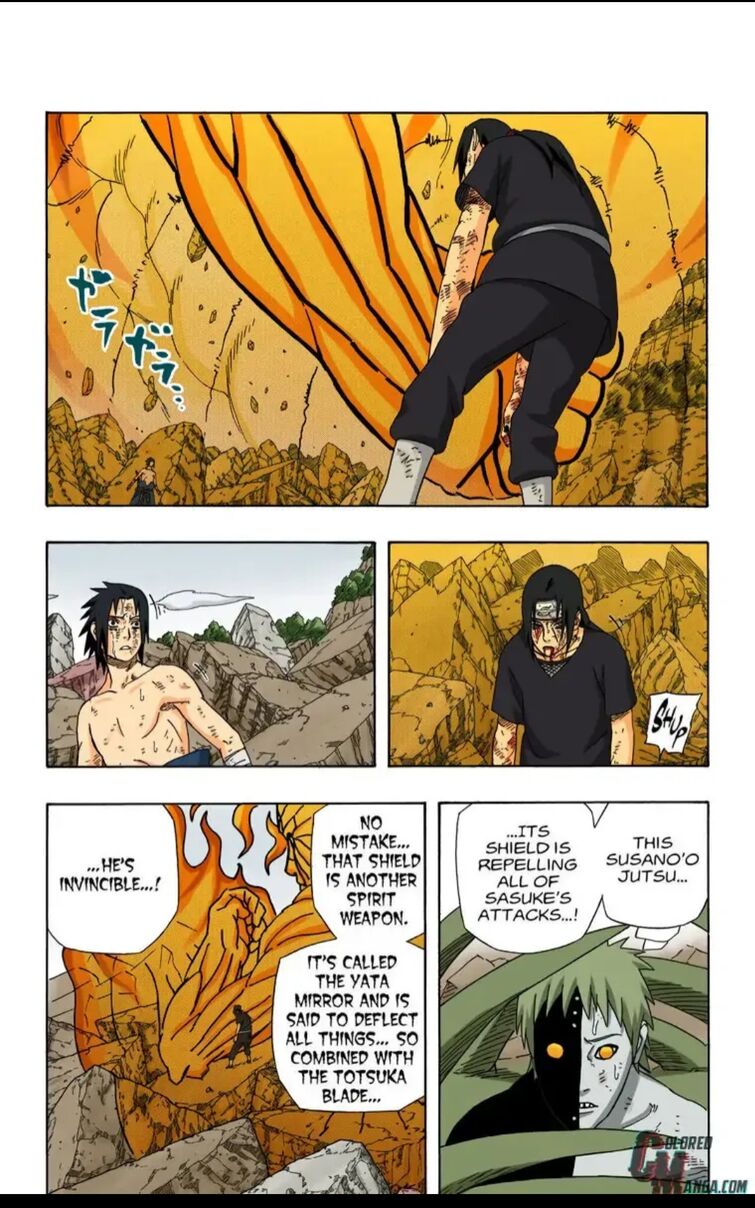 hokages against susanoo #naruto #manga #minato #sarutobi