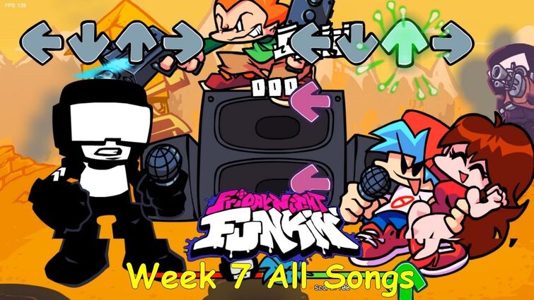 Friday Night Funkin' - All Songs Weeks 1 to 7 (Week 7 Update) 