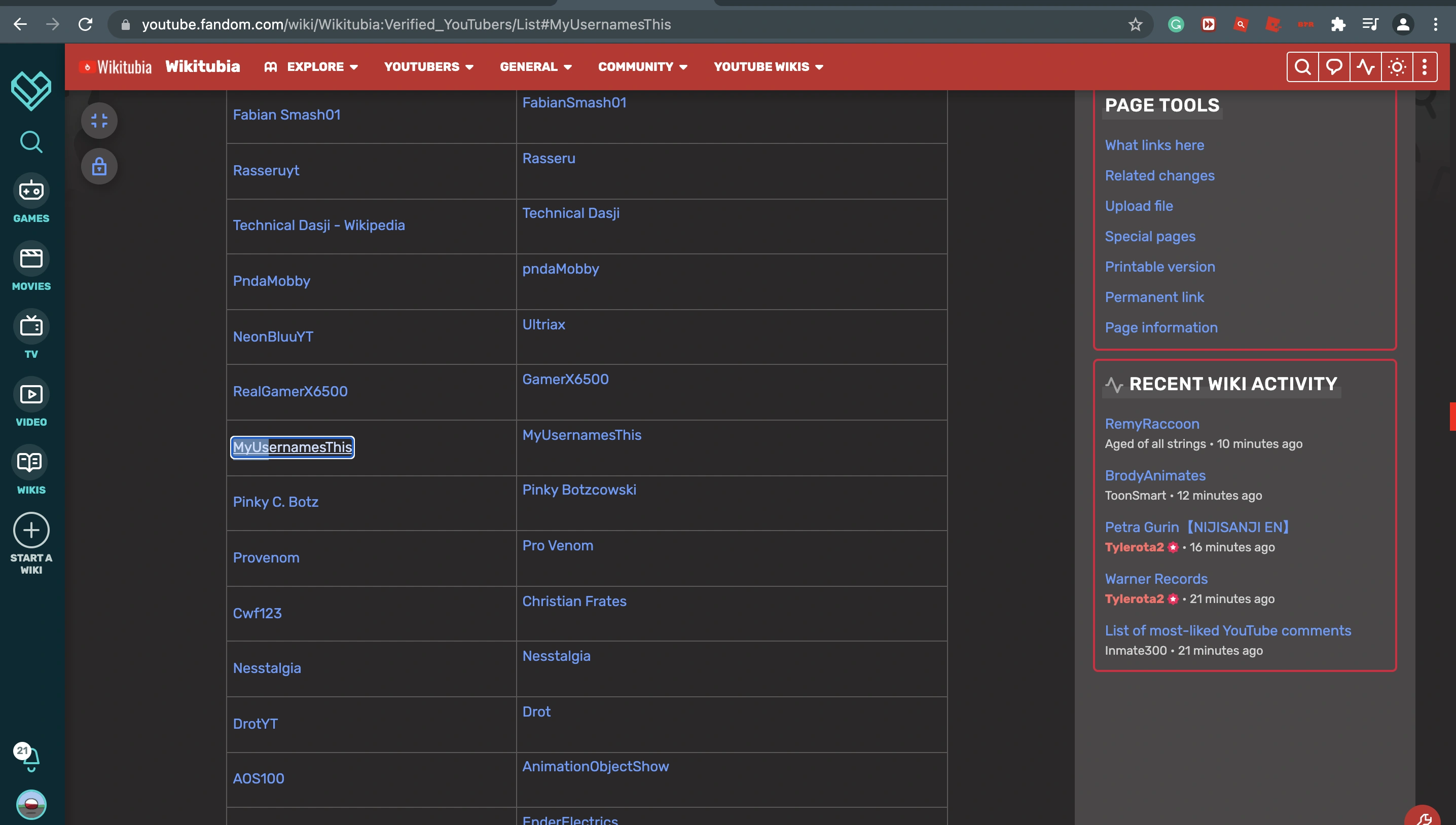 Myusernamesthis has a fandom account | Fandom
