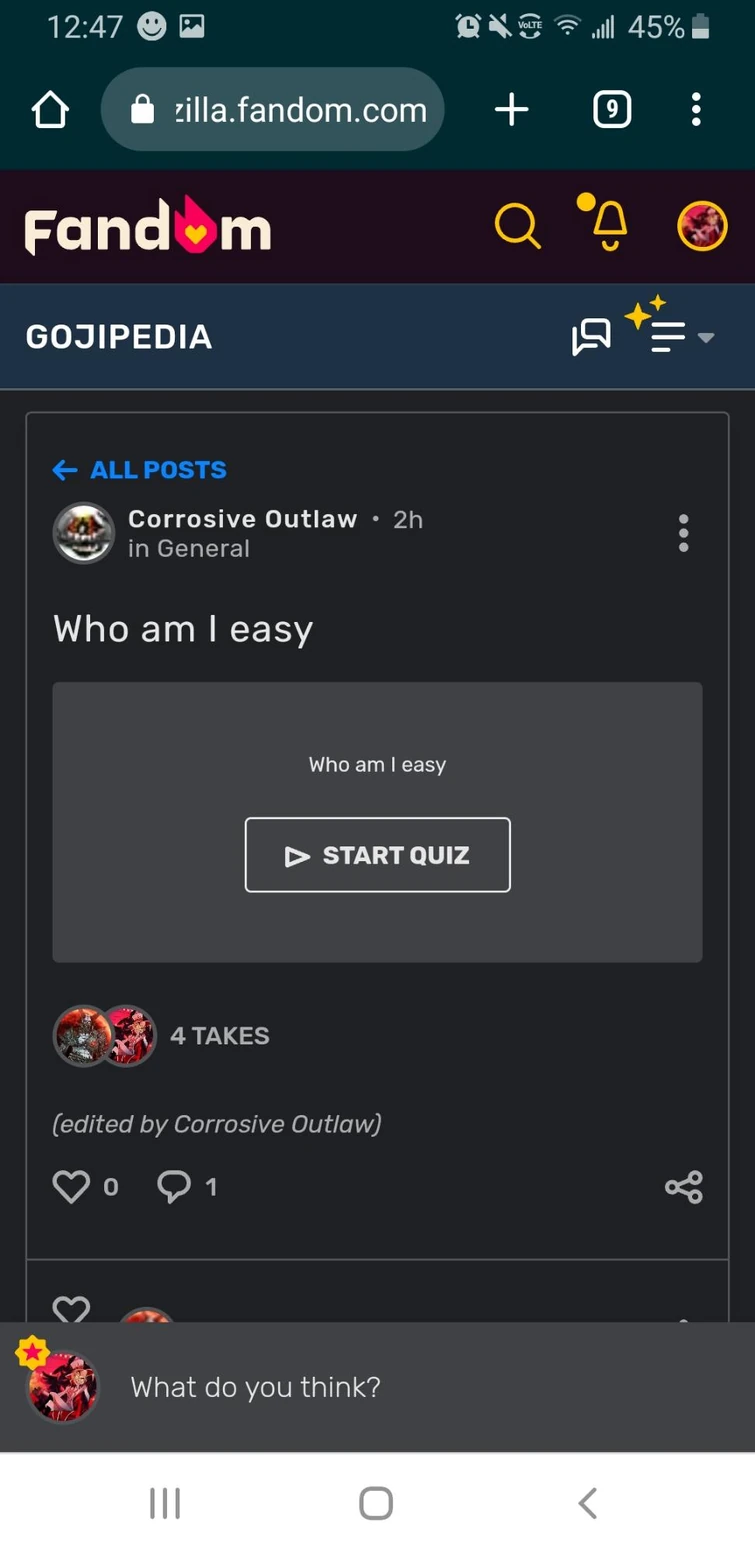 Off Topic Post Fandom