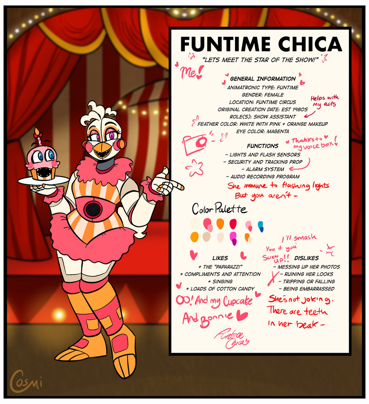 Welcome to Freddy's — pinky-pills: Wohoo, Funtime Chica! I tried to