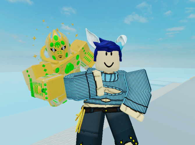 I Remade U Captnaase S Recolor Of Gold Experience Requiem In Jjau With Slight Alterations Fandom - gold experience roblox avatar