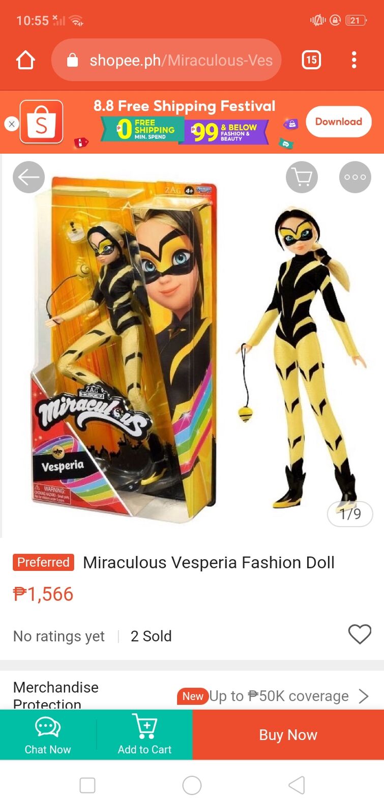 Miraculous Ladybug Vesperia Doll