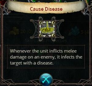 Cause disease