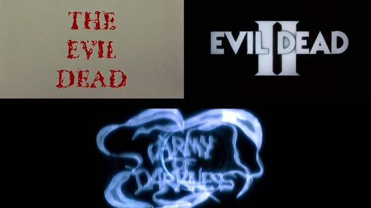The Evil Dead (1981) and the recap versions in Evil Dead 2 and Army of Darkness - Side By Side