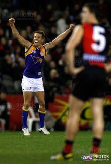 West Coast Eagles - FIRST LOOK: Chris Masten shows off our new indigenous  guernsey to be worn by the boys on Friday. Details: