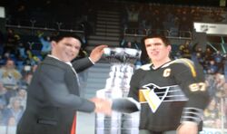 Sidney Crosby Penguins retro stanley cup NHL 09