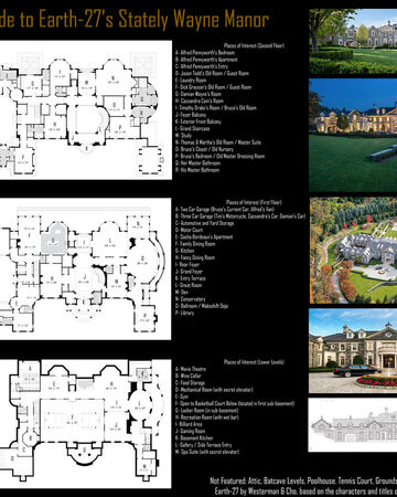 Amazing wayne manor floor plans Wayne Manor Earth 27 Wiki Fandom