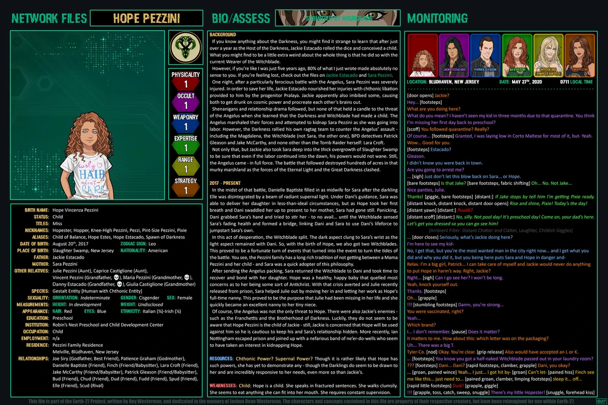 Network files hope pezzini earth 27 wiki fandom