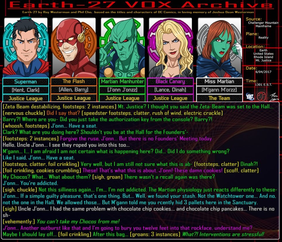 E27VOXA: Too Much Of A Good Thing | Earth-27 Wiki | Fandom