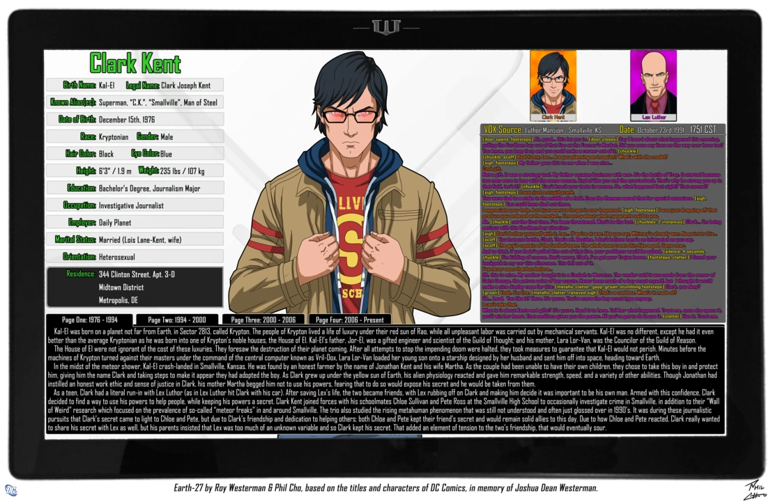 Oracle Files Clark Kent 1 Earth27 Wiki Fandom