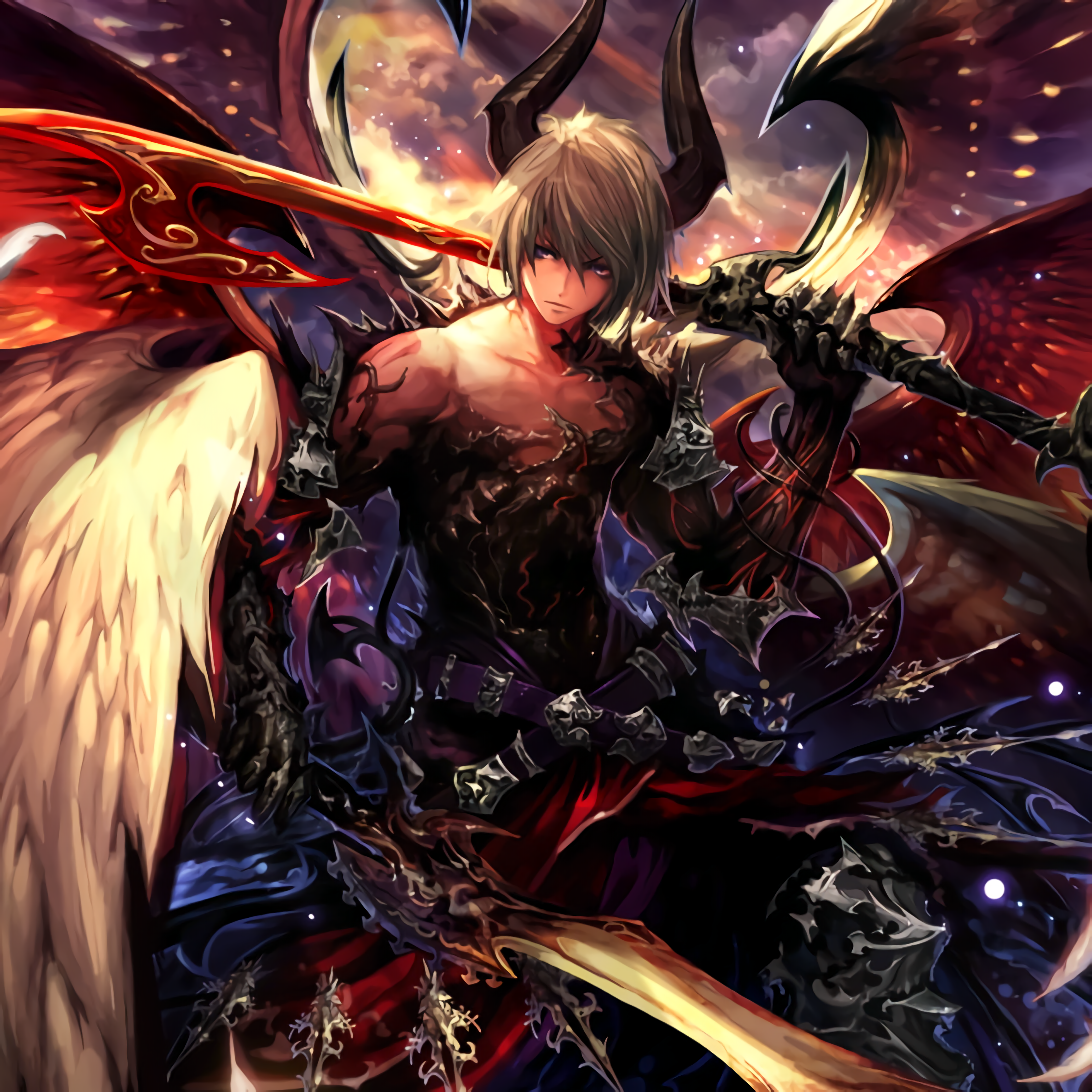 anime fallen angel male