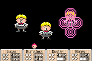 A foe's PSI Counter activating