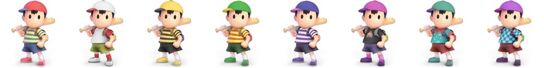 Ness skins SSBU