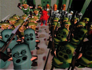 An image displaying a variety of ranks and environmental variations as they would appear in EarthBound 64.