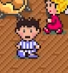 Ness wearing his pajamas in EarthBound.