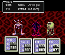 Onett invasion battle screenshot