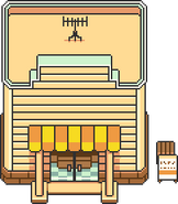 The exterior of Thomas's Bazaar from Chapters 4-7.