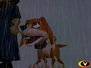 EarthBound 64 screenshot of Boney howling.