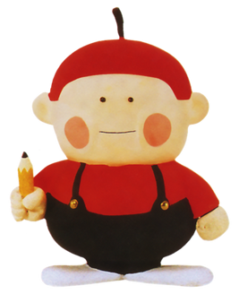 Clay model of Apple Kid
