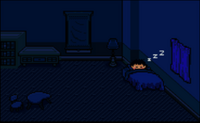 Ness sleeping screenshot