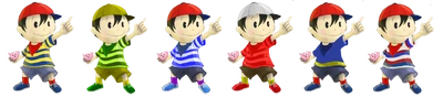 Al que no le gustaria un Ninten en SSB4 con esta paleta de colores, que lance la primera  piedra 