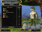 Character Creation step 2