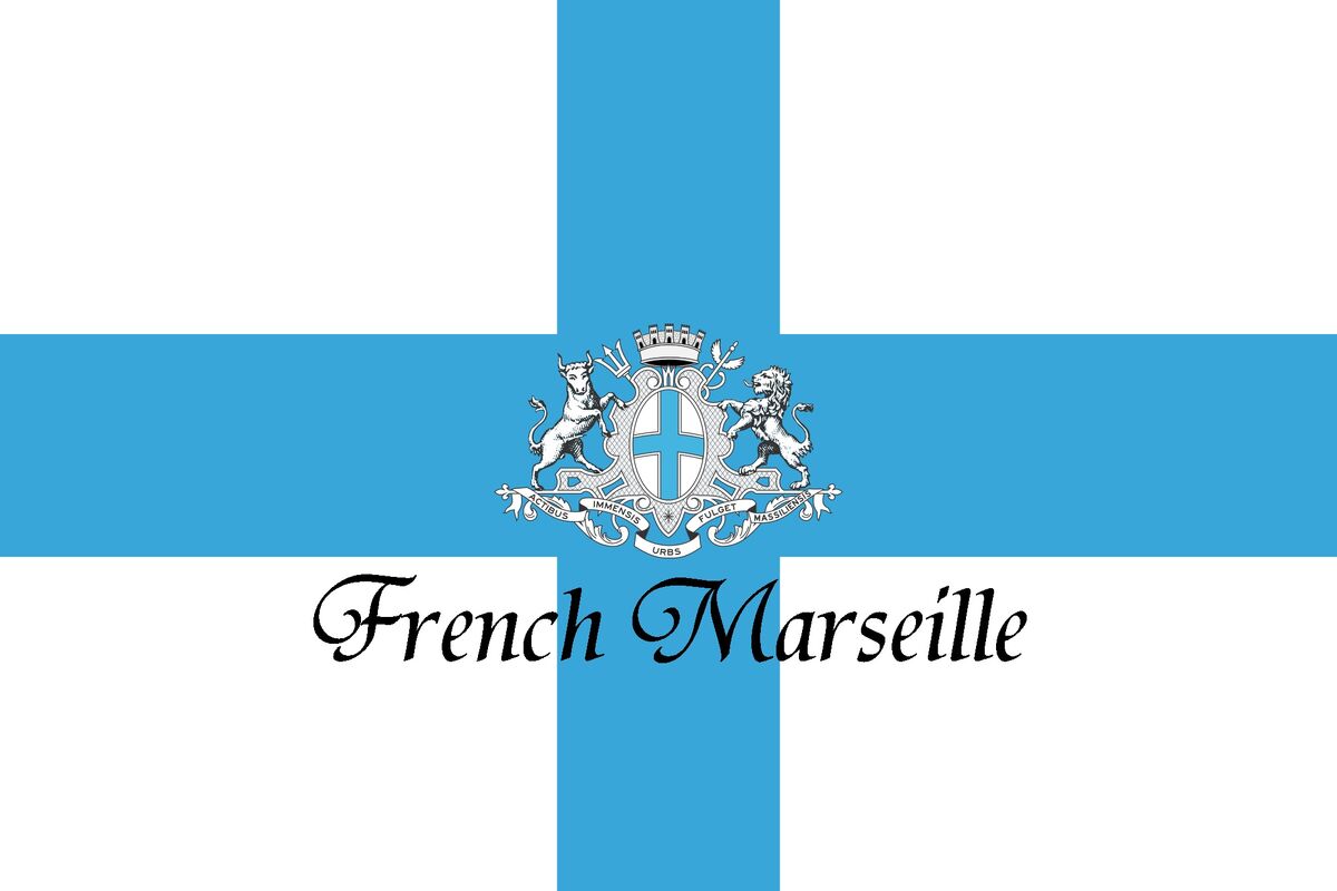 Marseille cosmopolitan flag / drapeau cosmopolite de Marseille v3