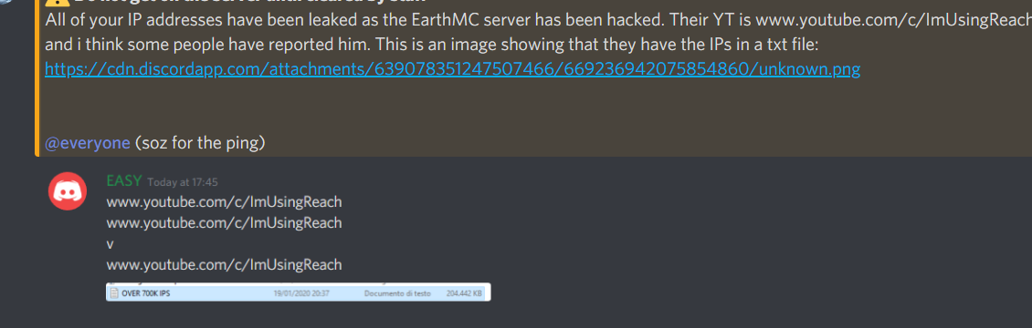 Hacking Of Earthmc Earthmc Wiki Fandom - server has been hacked roblox