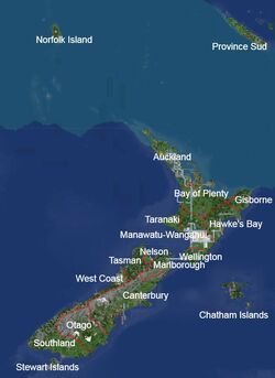 Official nz provinces with caledonia