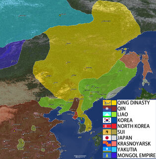 Qing political map