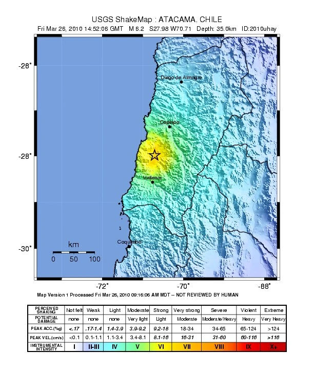 2010 March 26, Chile Earthquakes Wiki Fandom