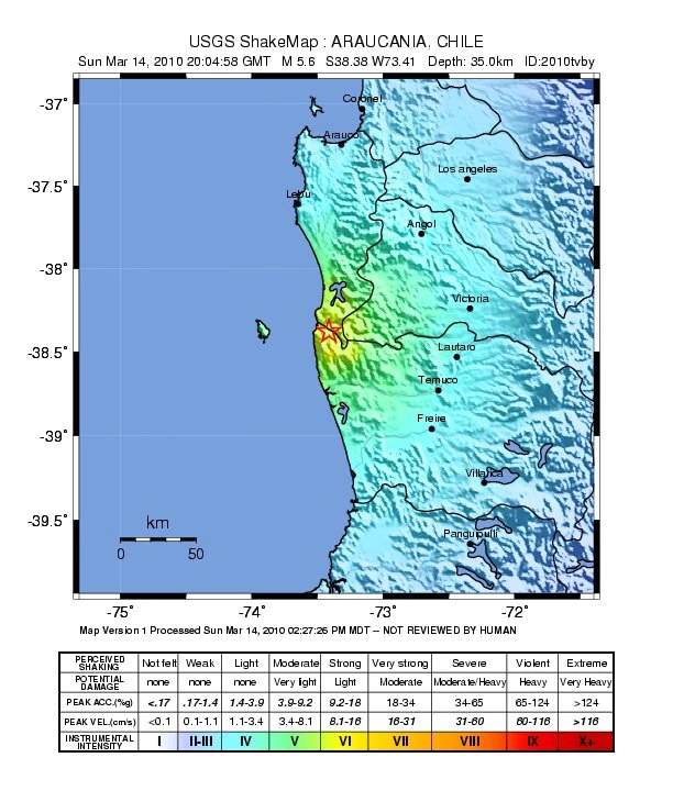 2010 March 14, Chile Earthquakes Wiki Fandom