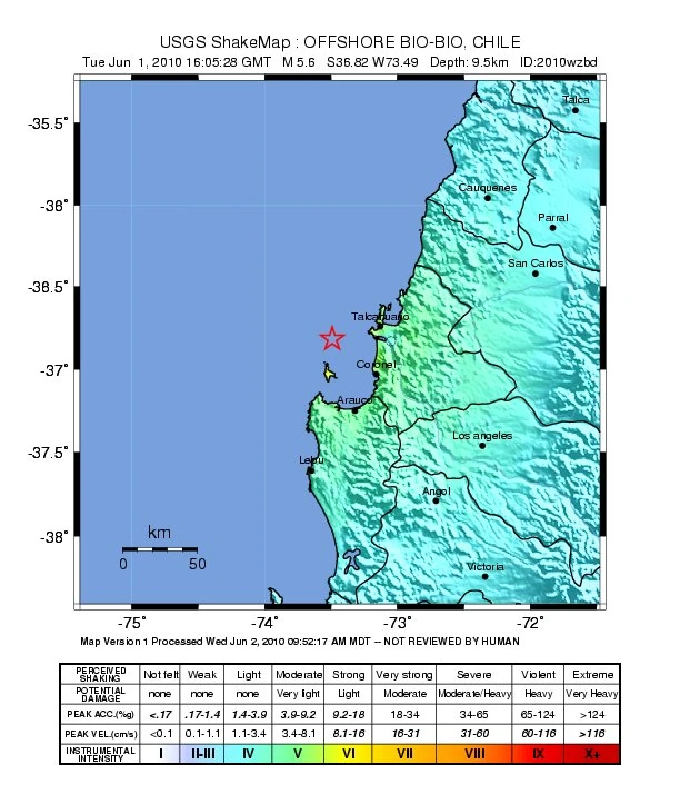 2010 June 1, Chile Earthquakes Wiki Fandom