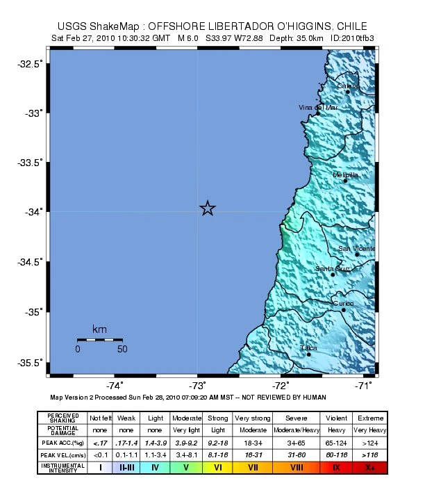 2010 February 27 (0730), Chile Earthquakes Wiki Fandom