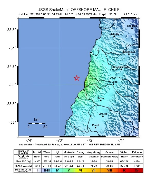 2010 February 27 (0531), Chile Earthquakes Wiki Fandom
