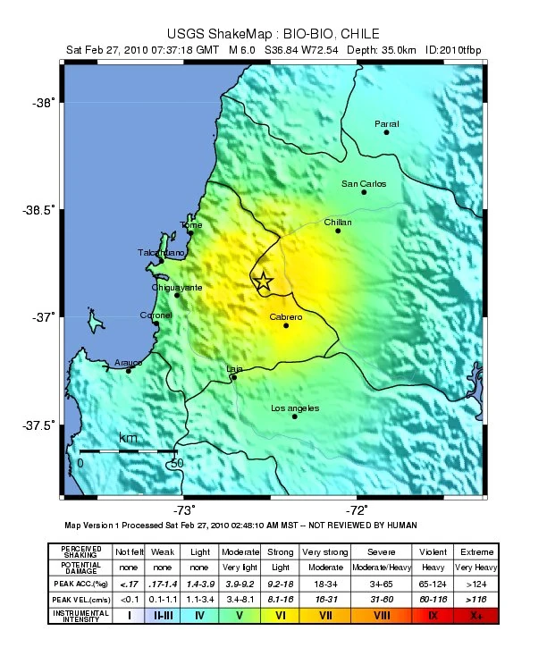 2010 February 27 (0437), Chile Earthquakes Wiki Fandom