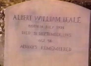 Albert Beale's Headstone