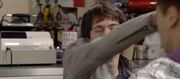 Adam punches Fatboy.