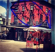 The Albert seen from inside Beale's Plaice