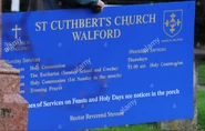 St Cuthberts Sign