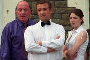 Frank Butcher, Ray Taylor and Lucy Allen