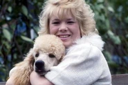 Sharon in 1985 with Roly.