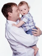 Ian Beale with Bobby Beale, played by Kevin Curran